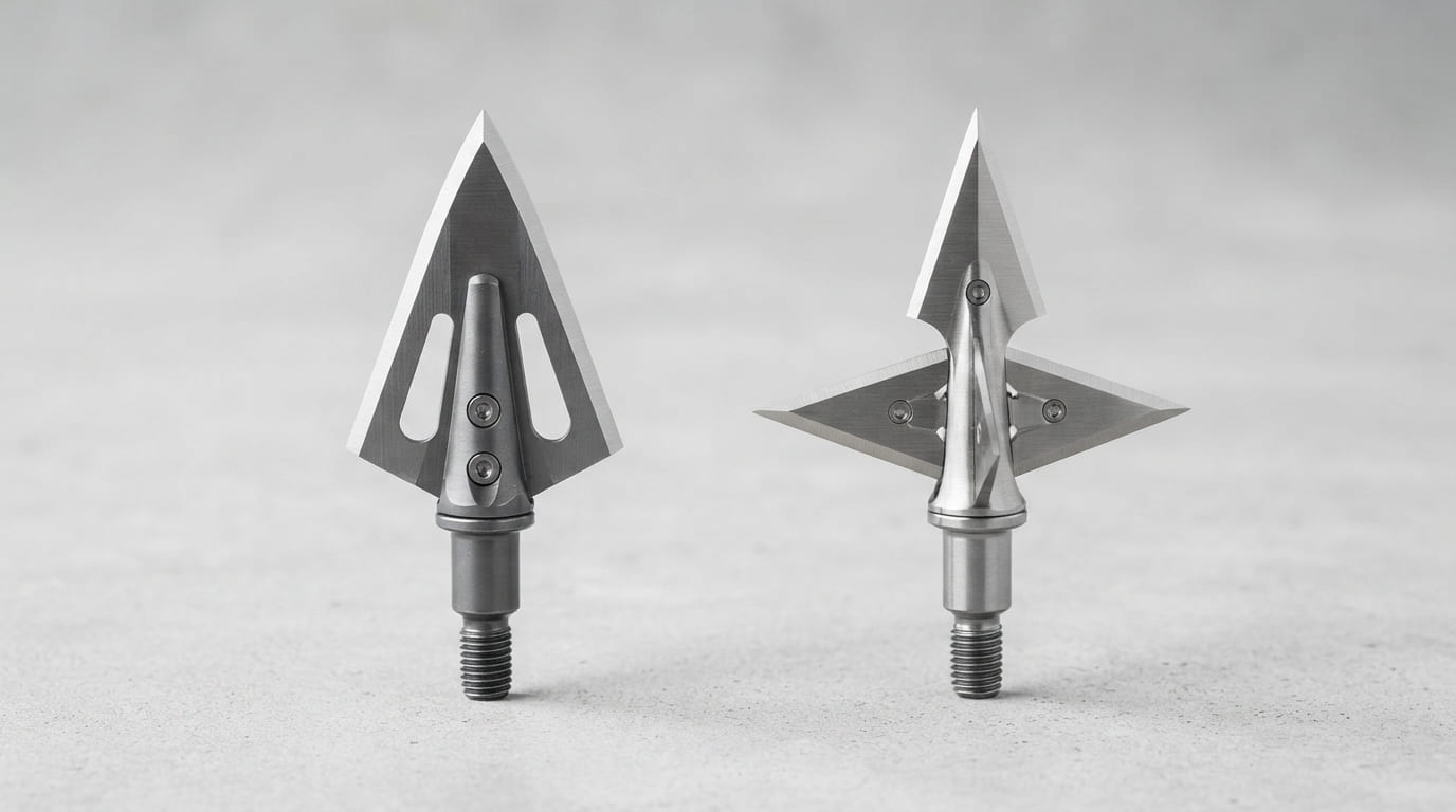 Two Blade vs Four Blade Broadhead Comparison Two Blade vs Four Blade Broadhead Comparison