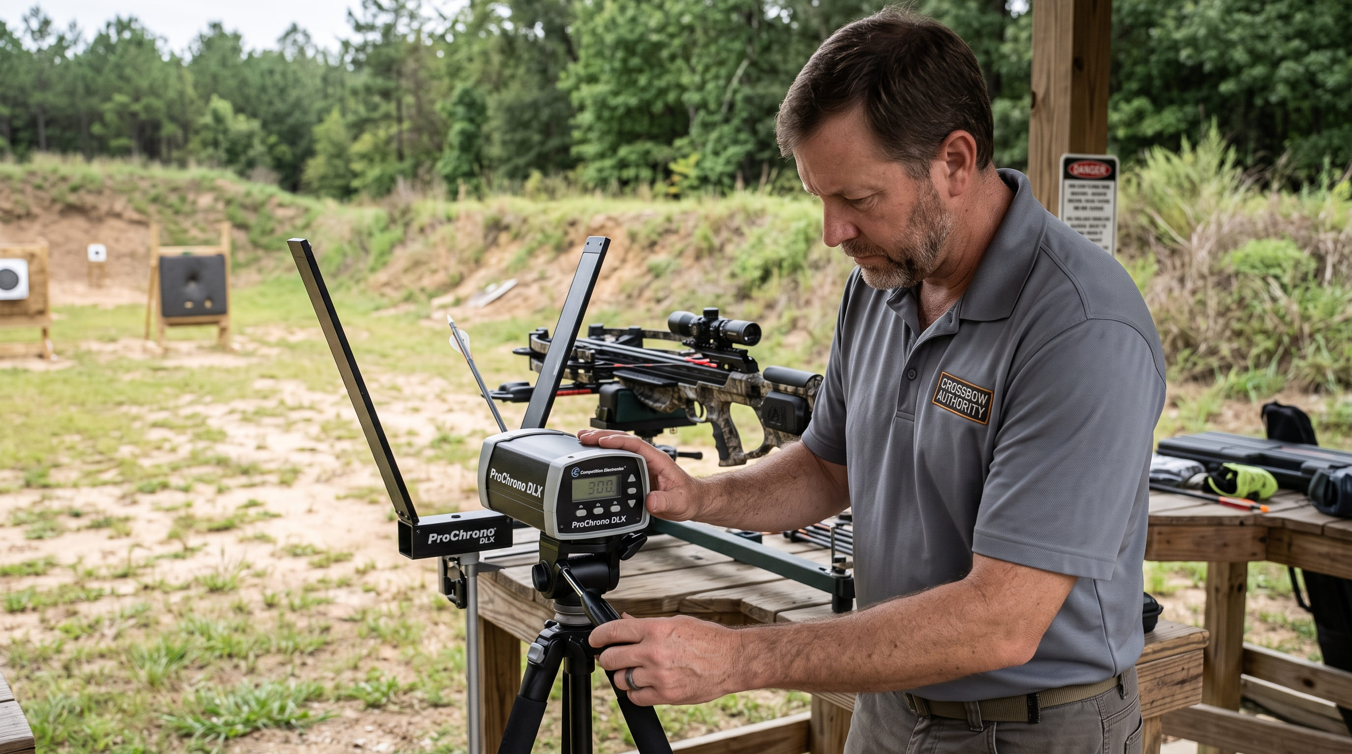 Chronograph Testing a Crossbow Bolt Chronograph Testing a Crossbow Bolt