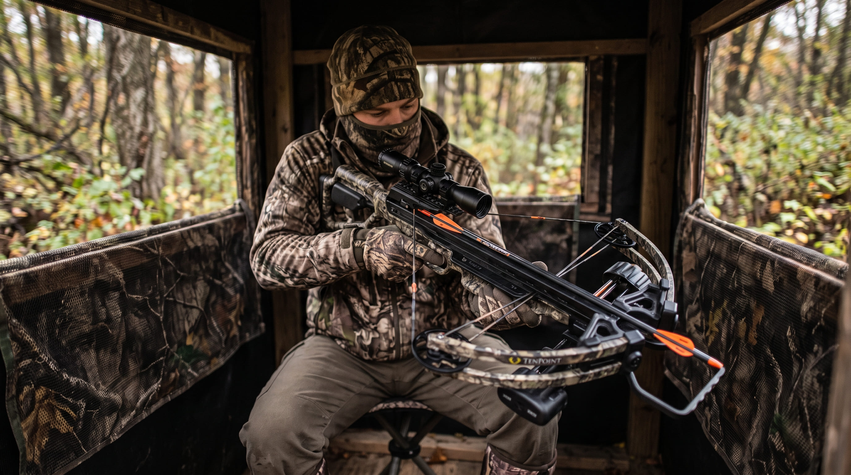 Crossbow Ready Position in the Field Crossbow Ready Position in the Field