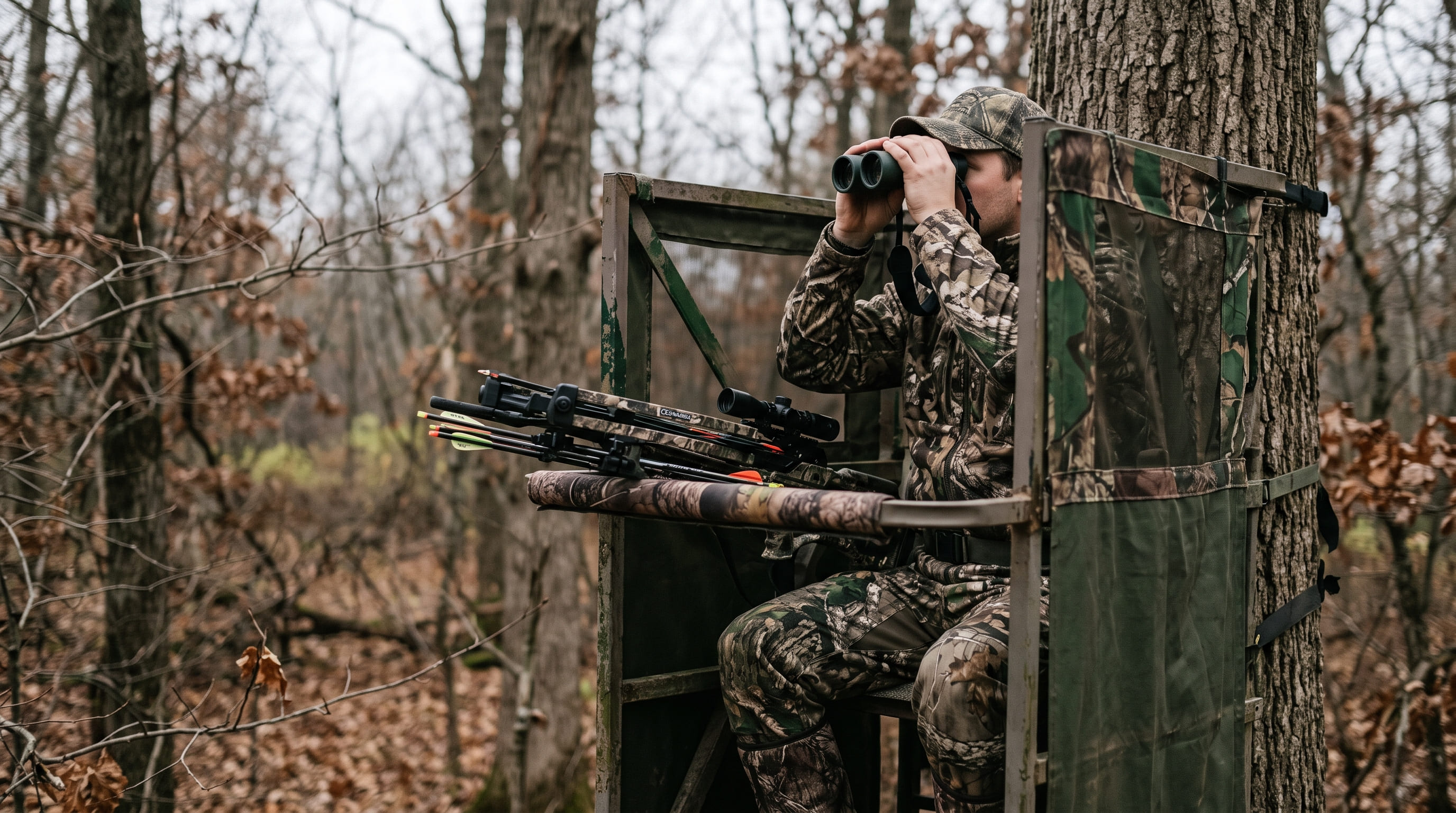 Hunter Assessing Shot Opportunity Hunter Assessing Shot Opportunity