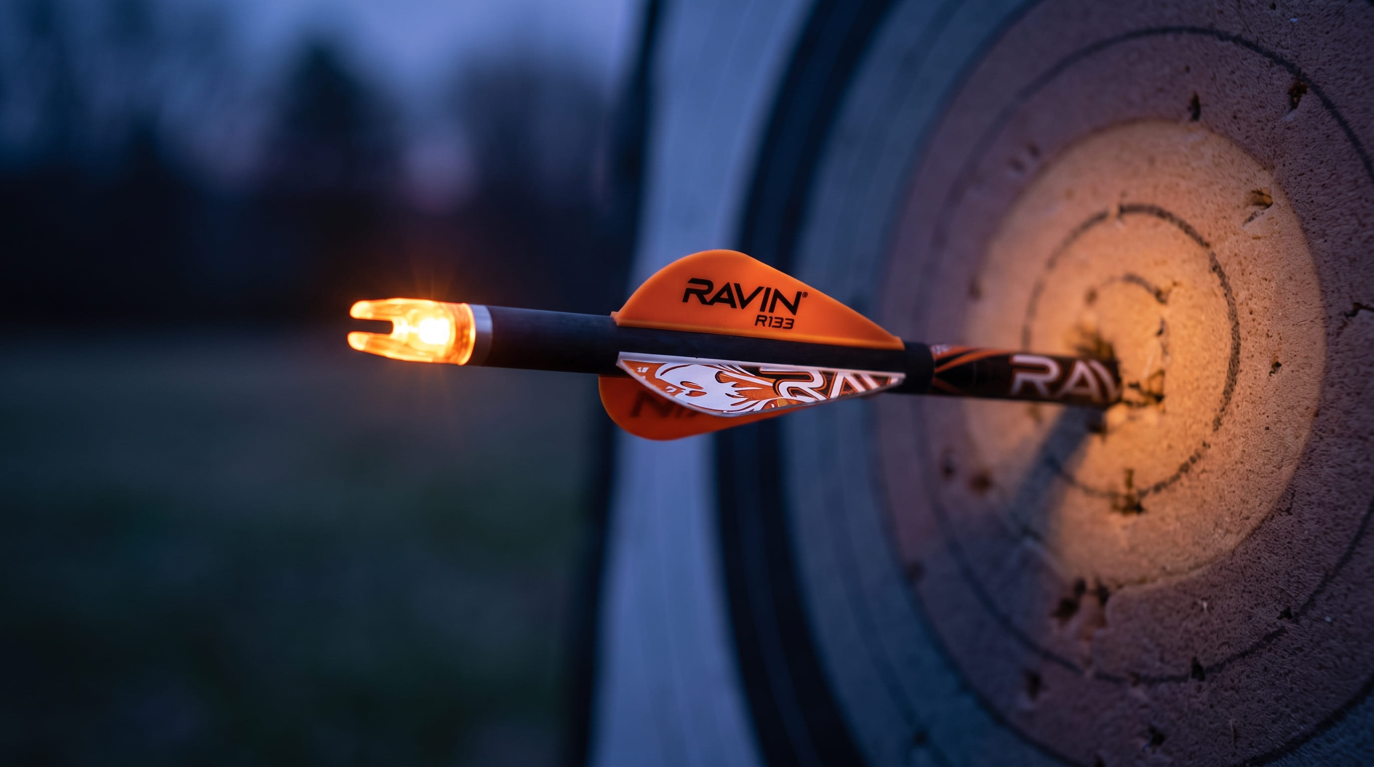Lighted Nock Dusk Test Lighted Nock Dusk Test